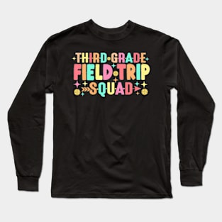 Teacher Students Third 3rd Grade Field Trip Squad Matching Long Sleeve T-Shirt